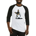 thumbnail image 1 of CafePress - Kiniart Tricolor Corgi Baseball Jersey - Cotton Baseball Jersey, 3/4 Raglan Sleeve Shirt, 1 of 4