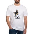thumbnail image 1 of CafePress - Kiniart Tricolor Corgi Fitted T Shirt - Fitted T-Shirt, Vintage Fit Soft Cotton Tee, 1 of 4