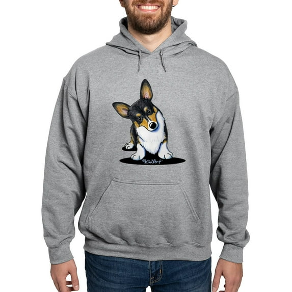 CafePress - Kiniart Tricolor Corgi Hooded Sweatshirt - Pullover Hoodie, Hooded Sweatshirt