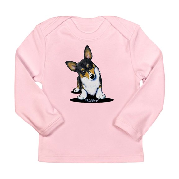 CafePress - Kiniart Tricolor Corgi Long Sleeve Infant T Shirt - Long Sleeve Infant T-Shirt