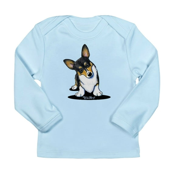 CafePress - Kiniart Tricolor Corgi Long Sleeve Infant T Shirt - Long Sleeve Infant T-Shirt