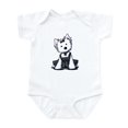 thumbnail image 1 of CafePress - Kiniart Westie LBD Infant Bodysuit - Baby Light Bodysuit, Size Newborn - 24 Months, 1 of 4