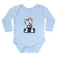 thumbnail image 1 of CafePress - Kiniart Westie LBD Long Sleeve Infant Bodysuit - Long Sleeve Cotton Baby Bodysuit, 1 of 4