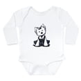 thumbnail image 1 of CafePress - Kiniart Westie LBD Long Sleeve Infant Bodysuit - Long Sleeve Cotton Baby Bodysuit, 1 of 4