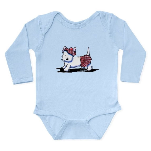 CafePress - Kiniart Westie Red Kil Long Sleeve Infant Bodysuit - Long Sleeve Cotton Baby Bodysuit