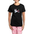 thumbnail image 1 of CafePress - Kiniart Westie Red Kilt Women's Dark Pajamas - Women's Short Sleeve Print T-Shirt and Pants Dark Cotton Pajama Set, 1 of 7