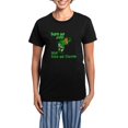 thumbnail image 1 of CafePress - Kiss Me Clover Funny Irish Women's Dark Pajamas - Women's Short Sleeve Print T-Shirt and Pants Dark Cotton Pajama Set, 1 of 7