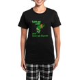 thumbnail image 1 of CafePress - Kiss Me Clover Funny Irish Women's Dark Pajamas - Women's Short Sleeve Print T-Shirt and Pants Dark Cotton Pajama Set, 1 of 7