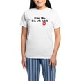 thumbnail image 1 of CafePress - Kiss Me, I'm 1/4 Irish Women's Light Pajamas - Women's Short Sleeve Print T-Shirt and Pants Light Cotton Pajama Set, 1 of 7
