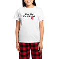 thumbnail image 1 of CafePress - Kiss Me, I'm 1/4 Irish Women's Light Pajamas - Women's Short Sleeve Print T-Shirt and Pants Light Cotton Pajama Set, 1 of 7