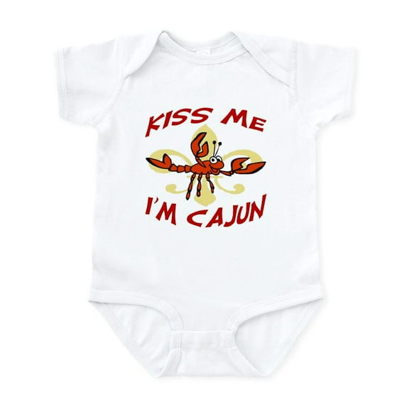 CafePress - Kiss Me I'm Cajun Too Infant Bodysuit - Baby Light Bodysuit, Size Newborn - 24 Months