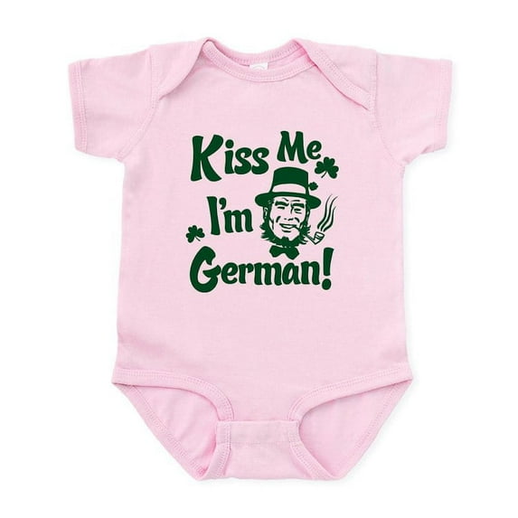 CafePress - Kiss Me I'm German Infant Bodysuit - Baby Light Bodysuit, Size Newborn - 24 Months