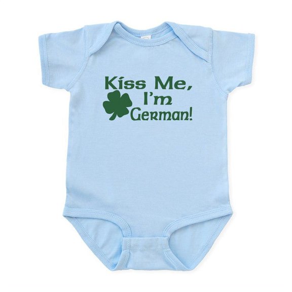 CafePress - Kiss Me I'm German Infant Bodysuit - Baby Light Bodysuit, Size Newborn - 24 Months