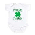 thumbnail image 1 of CafePress - Kiss Me I'm Irish Infant Bodysuit - Baby Light Bodysuit, Size Newborn - 24 Months, 1 of 4