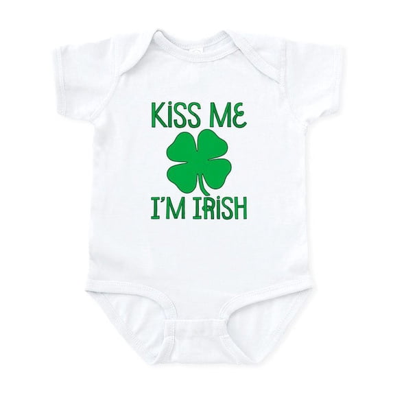 CafePress - Kiss Me I'm Irish Infant Bodysuit - Baby Light Bodysuit, Size Newborn - 24 Months