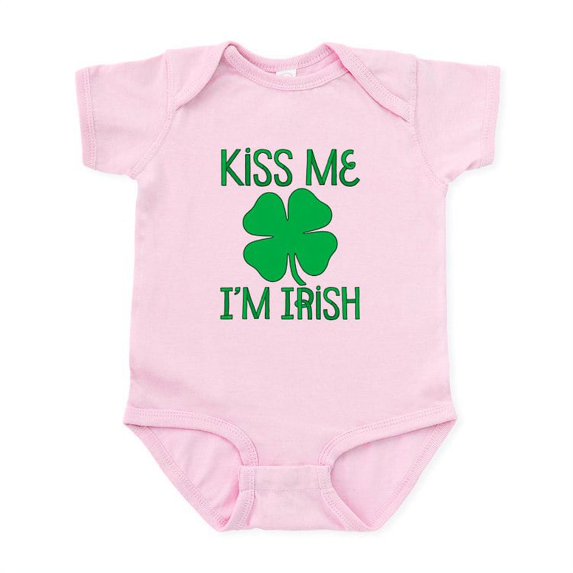 CafePress - Kiss Me I'm Irish Infant Bodysuit - Baby Light Bodysuit, Size Newborn - 24 Months