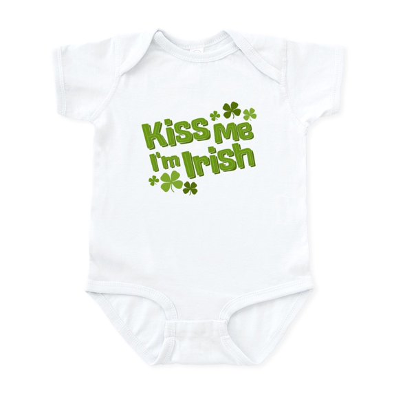CafePress - Kiss Me I'm Irish Infant Bodysuit - Baby Light Bodysuit, Size Newborn - 24 Months
