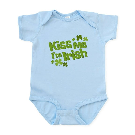 CafePress - Kiss Me I'm Irish Infant Bodysuit - Baby Light Bodysuit, Size Newborn - 24 Months