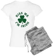 thumbnail image 1 of CafePress - Kiss Me I'm Irish Women's Light Pajamas - Women's Short Sleeve Print T-Shirt and Pants Light Cotton Pajama Set, 1 of 7