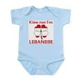 thumbnail image 1 of CafePress - Kiss Me I'm Lebanese Infant Bodysuit - Baby Light Bodysuit, Size Newborn - 24 Months, 1 of 4