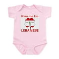 thumbnail image 1 of CafePress - Kiss Me I'm Lebanese Infant Bodysuit - Baby Light Bodysuit, Size Newborn - 24 Months, 1 of 4