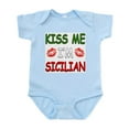 thumbnail image 1 of CafePress - Kiss Me I'm Sicilian Infant Creeper - Baby Light Bodysuit, Size Newborn - 24 Months, 1 of 4