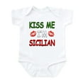 thumbnail image 1 of CafePress - Kiss Me I'm Sicilian Infant Creeper - Baby Light Bodysuit, Size Newborn - 24 Months, 1 of 4