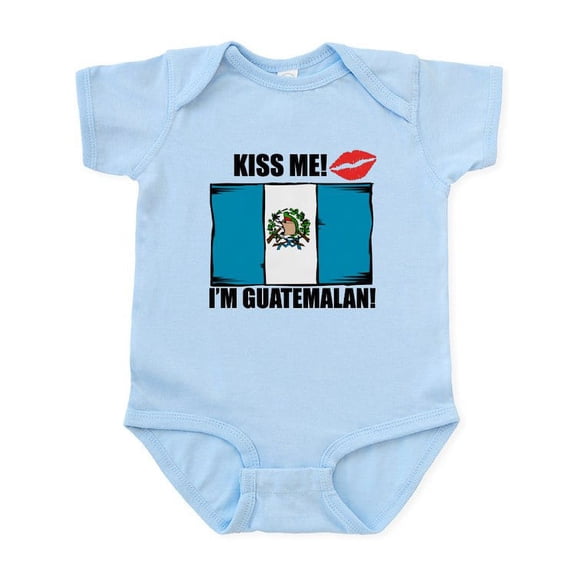 CafePress - Kiss Me Im Guatemalan Body Suit - Baby Light Bodysuit, Size Newborn - 24 Months