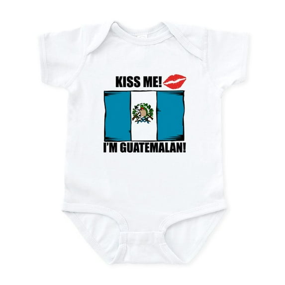 CafePress - Kiss Me Im Guatemalan Body Suit - Baby Light Bodysuit, Size Newborn - 24 Months