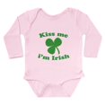 thumbnail image 1 of CafePress - Kiss Me Im Irish St Patricks Day Body Suit - Long Sleeve Cotton Baby Bodysuit, 1 of 4