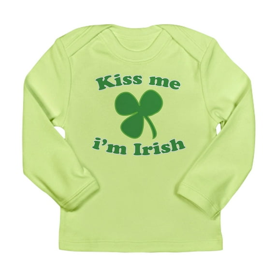 CafePress - Kiss Me Im Irish St Patricks Day Long Sleeve T Shi - Long Sleeve Infant T-Shirt