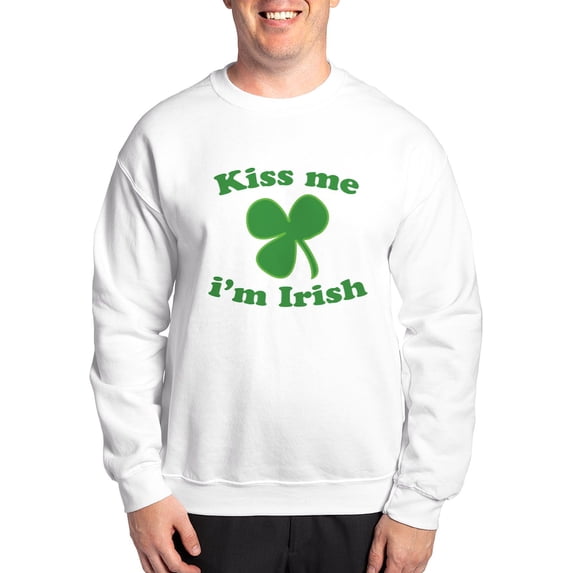 CafePress - Kiss Me Im Irish St Patricks Day Sweatshirt - Crew Neck Sweatshirt
