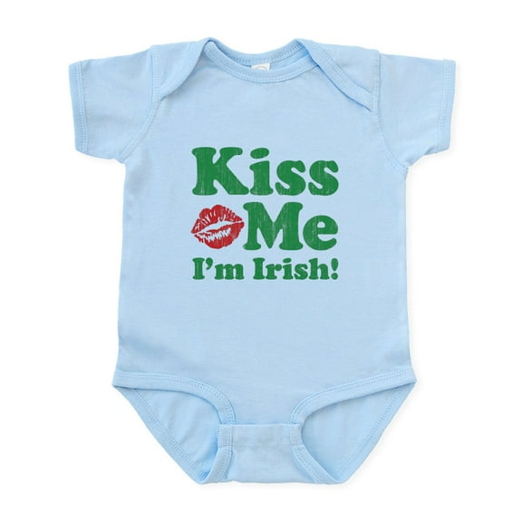 CafePress - Kiss Me Infant Bodysuit - Baby Light Bodysuit, Size Newborn - 24 Months