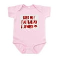 thumbnail image 1 of CafePress - Kiss Me: Jewish & Italian Infant Bodysuit - Baby Light Bodysuit, Size Newborn - 24 Months, 1 of 4