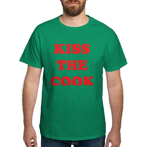 CafePress - Kiss The Cook Men's Value T Shirt - Men's Classic Graphic Cotton T-Shirt