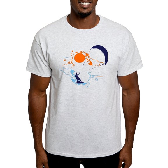 CafePress - Kite Surfing Light T Shirt - Men's Classic Graphic T-Shirt