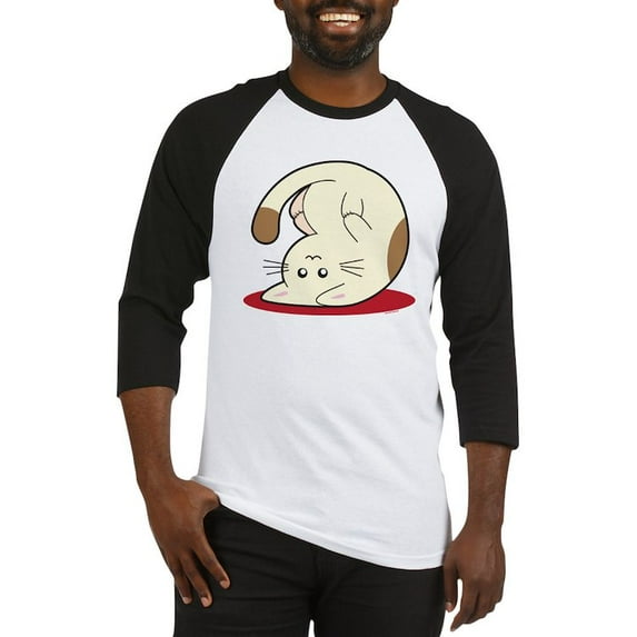 CafePress - Kitty Baseball Jersey - Cotton Baseball Jersey, 3/4 Raglan Sleeve Shirt