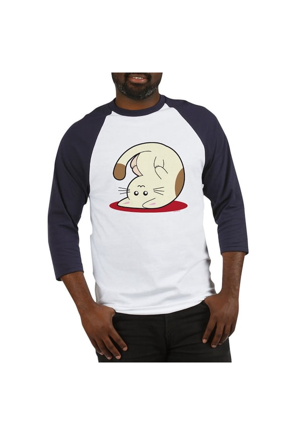 - Kitty Baseball Jersey - Cotton Baseball Jersey, 3/4 Raglan Sleeve Shirt