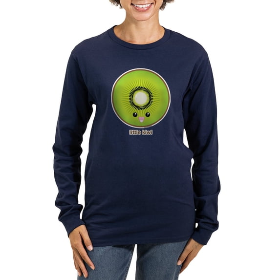 CafePress - Kiwi Women's Long Sleeve Dark T Shirt - Women's Long Sleeve Graphic Tee Casual Fit