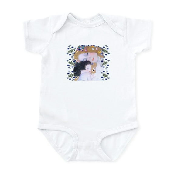 CafePress - Klimt Art Deco Mother Child Body Suit - Baby Light Bodysuit, Size Newborn - 24 Months