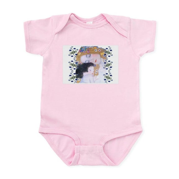 CafePress - Klimt Art Deco Mother Child Body Suit - Baby Light Bodysuit, Size Newborn - 24 Months