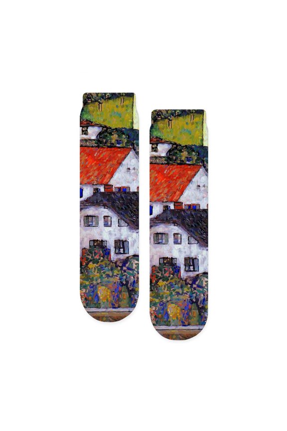 - Klimt - Unisex Novelty Printed Crew Adult Socks