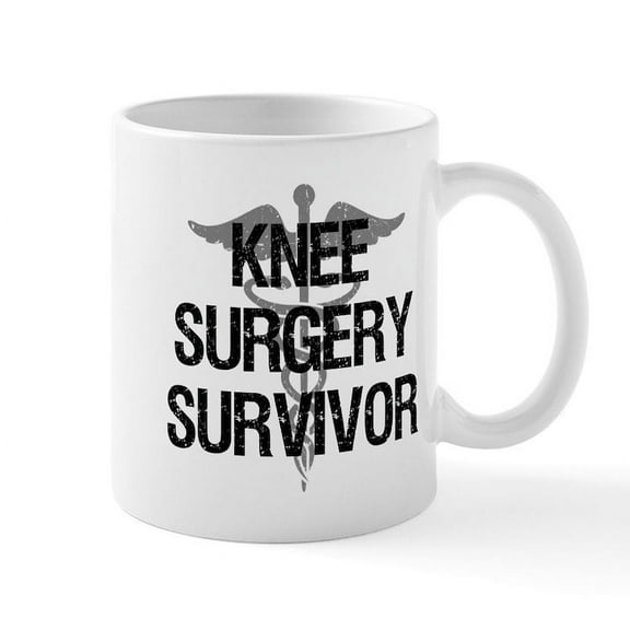 CafePress - Knee Surgery Survivor Mugs - 11 oz Ceramic Mug - Novelty Coffee Tea Cup