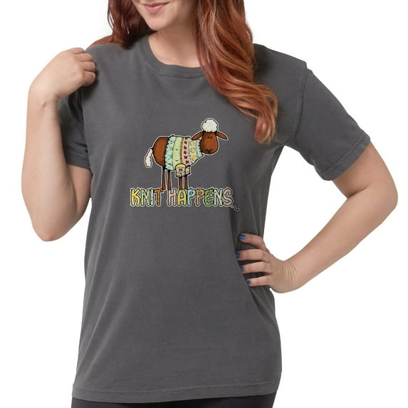 CafePress - Knit Happens T Shirt - Womens Comfort Colors® Shirt