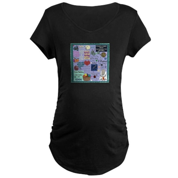 CafePress - Knitters Dark Maternity T Shirt - Maternity Dark T-Shirt