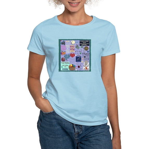 CafePress - Knitters Women'S Light T Shirt - Women's Classic T-Shirt