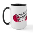 thumbnail image 1 of CafePress - Knitting Keeps Me From Unraveling Large Mug - 15 oz Ceramic Large White Novelty Mug, 1 of 4