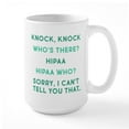 thumbnail image 1 of CafePress - Knock Knock HIPAA - 15 oz Ceramic Large White Novelty Mug, 1 of 6