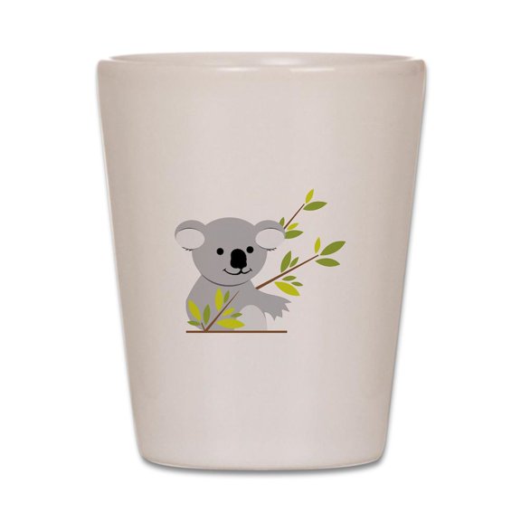 CafePress - Koala Bear - White Shot Glass, Unique and Funny Shot Glass