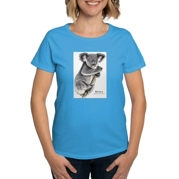 CafePress - Koala Women's Dark T Shirt - Women's Traditional Fit Dark T-Shirt